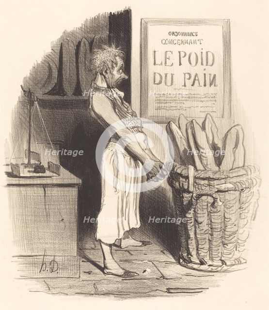 Pour lors, c'est donc nous qui sommes dans le pétrin, 1840. Creator: Honore Daumier.