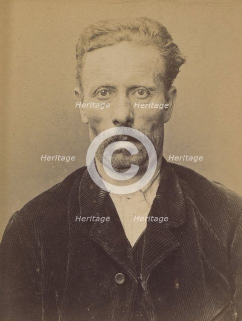 Pourry. François, Nicolas. 58 ans, né à Ars-sur-Moselle (Alsace-Lorraine). Ajusteur. Anarc..., 1894. Creator: Alphonse Bertillon.
