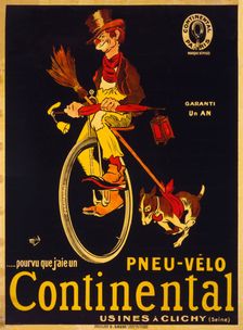 Pourvu que j'aie un pneu-vélo Continental, c.1900. Creator: Mich (Jean-Marie Michel Liebeaux) (1881-1923)