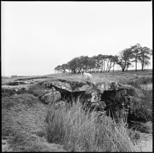 Powder Mills Clapper Bridge, Dartmoor, Devon, 1967. Creator: Eileen Deste