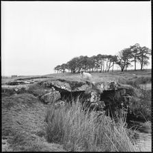 Powder Mills Clapper Bridge, Dartmoor, Devon, 1967. Creator: Eileen Deste