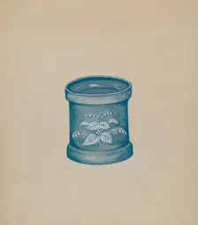 Powder Box, c. 1936. Creator: Florence Stevenson