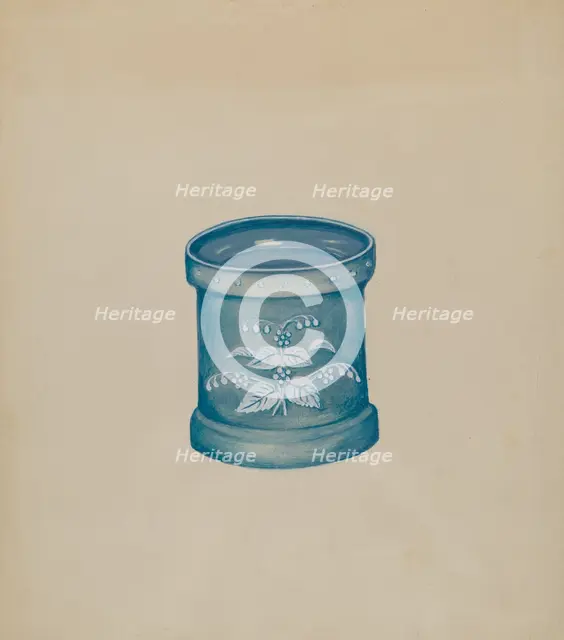 Powder Box, c. 1936. Creator: Florence Stevenson.
