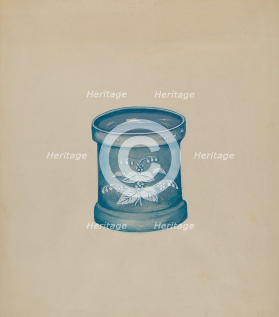 Powder Box, c. 1936. Creator: Florence Stevenson.