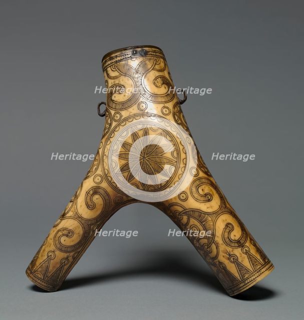 Powder Flask, 1600s. Creator: Unknown.