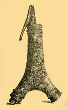 Powder flask, c1580-1600, (1881). Creator: W Wise