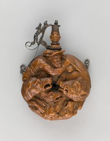 Powder Flask, Germany, c. 1650. Creator: Johann Georg Maucher