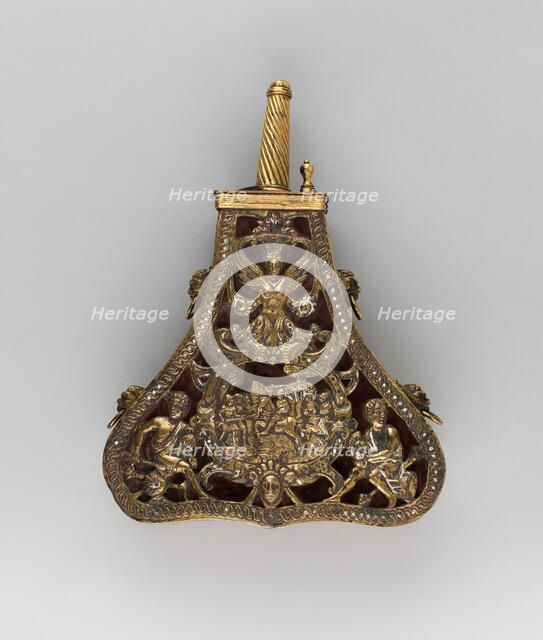 Powder Flask, Italy, 1590 with later addtions. Creator: Unknown.