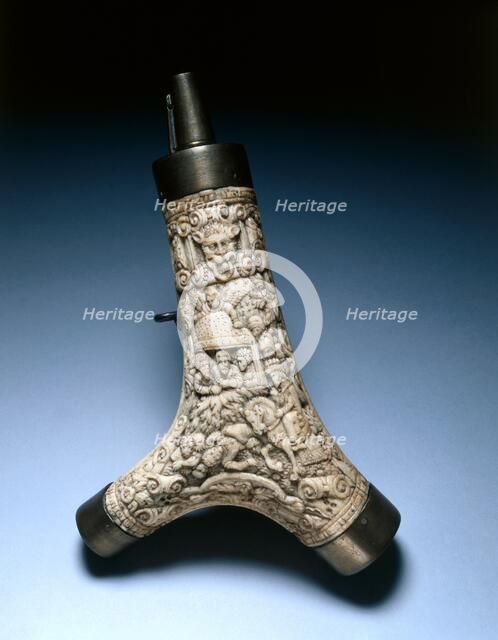 Powder Flask, late 1500s-early 1600s. Creator: Unknown.