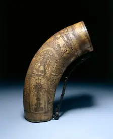 Powder Flask, late 1700s-ealry 1800s. Creator: Unknown