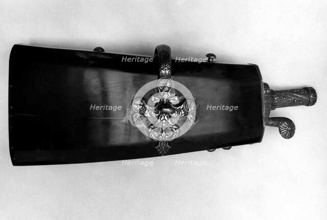 Powder Flask, Spanish, Madrid, ca. 1740-50. Creator: Joseph Cano.