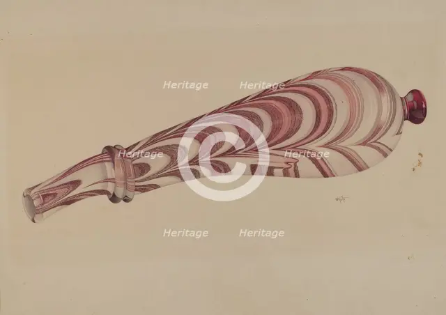 Powder Horn, 1935/1942. Creator: Edward White.