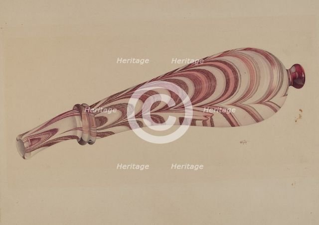 Powder Horn, 1935/1942. Creator: Edward White.