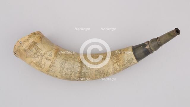 Powder Horn, Colonial American, ca. 1765. Creator: Unknown.