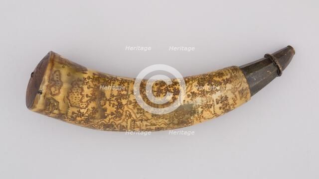 Powder Horn, Colonial American, dated 1759. Creator: Unknown.