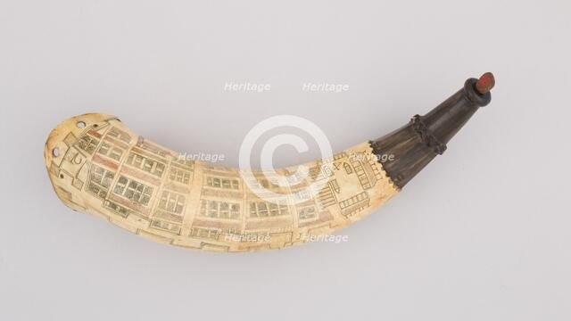 Powder Horn, American, Charleston, South Carolina, dated 1770. Creator: Unknown.