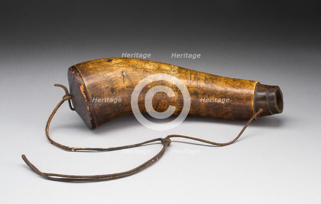 Powder Horn, c. 1775. Creator: Unknown.