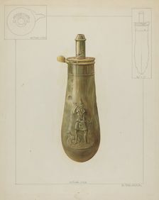 Powder Horn, c. 1936. Creator: Alfred Walbeck