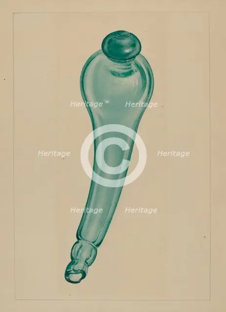 Powder Horn, c. 1936. Creator: John Tarantino.