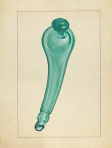 Powder Horn, c. 1936. Creator: John Fisk