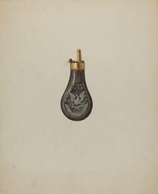 Powder Horn, c. 1936. Creator: Samuel O. Klein