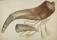 Powder Horn, c. 1937. Creator: Margaret Stottlemeyer