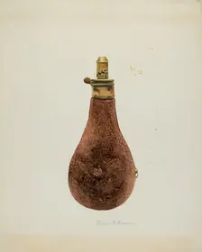Powder Horn, c. 1937. Creator: Marius Hansen