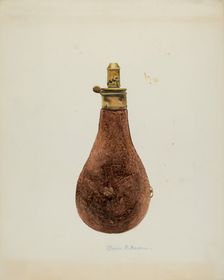 Powder Horn, c. 1937. Creator: Marius Hansen