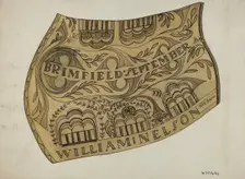 Powder Horn, c. 1937. Creator: William McAuley
