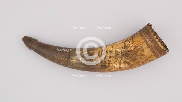 Powder Horn, Mexican, dated March 10, 1809. Creator: Unknown.