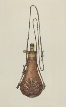 Powder Pouch, c. 1938. Creator: Howell Rosenbaum