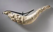 Powder Primer Flask (image 1 of 2), Late 17th century. Creator: Unknown