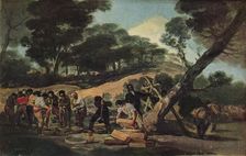 Powder production in the Sierra de Tardienta 1814 (1939). Artist: Francisco Goya