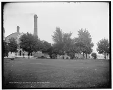 Power house and grounds, Water Works Park, Detroit, between 1890 and 1901. Creator: Unknown