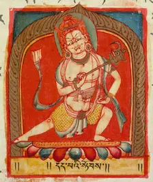 Power of Faith, Folio from a Shatasahasrika Prajnaparamita..., 11th century. Creator: Unknown
