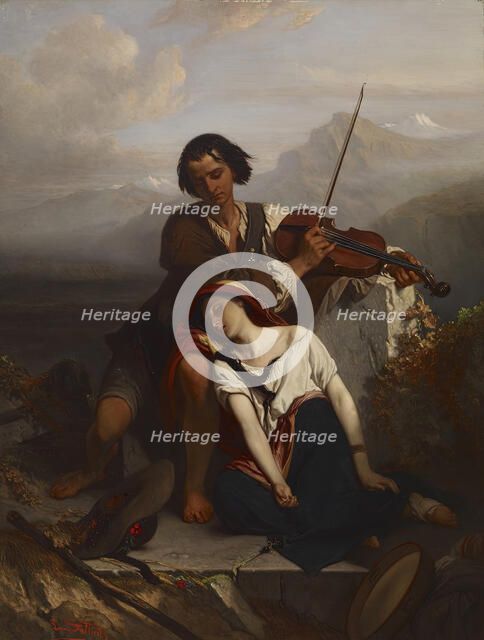 Power of Music, 1852 (?). Creator: Louis Gallait.