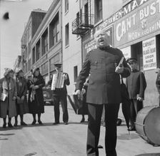 Power of the Lord preaching by a "soldier"..., Salvation Army, San Francisco, California, 1939. Creator: Dorothea Lange