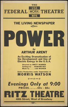 Power, New York, 1937. Creator: Unknown
