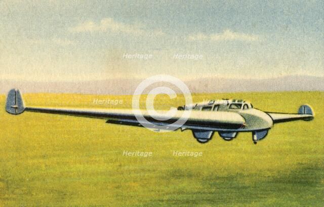 Powered flying-wing plane, 1932.  Creator: Unknown.