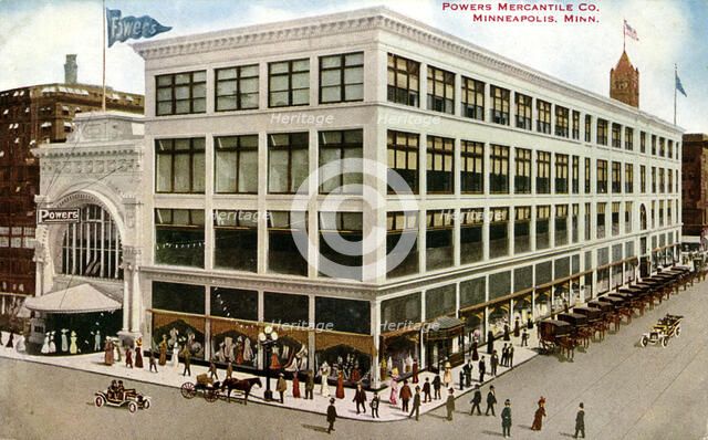 Powers Mercantile Company department store, Minneapolis, Minnesota, USA, 1913. Artist: Unknown