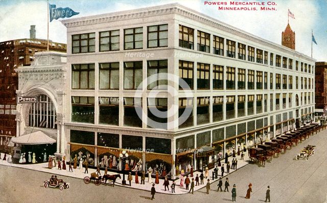Powers Mercantile Company department store, Minneapolis, Minnesota, USA, 1913. Artist: Unknown