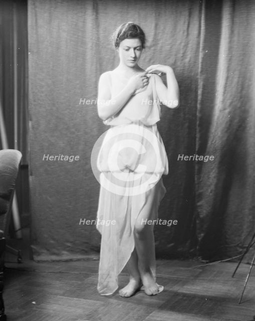 Powers, Betty, Miss, portrait photograph, 1929 Mar. 2. Creator: Arnold Genthe.