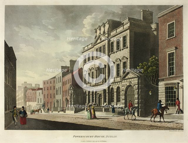 Powerscourt House, Dublin, published July 1795. Creator: James Malton.