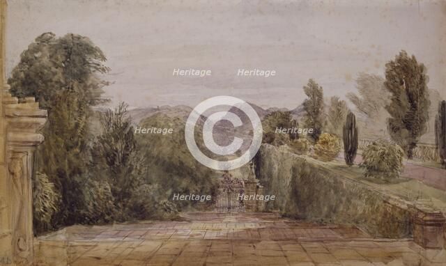 Powis Castle, 1835-45. Creator: David Cox the Elder.