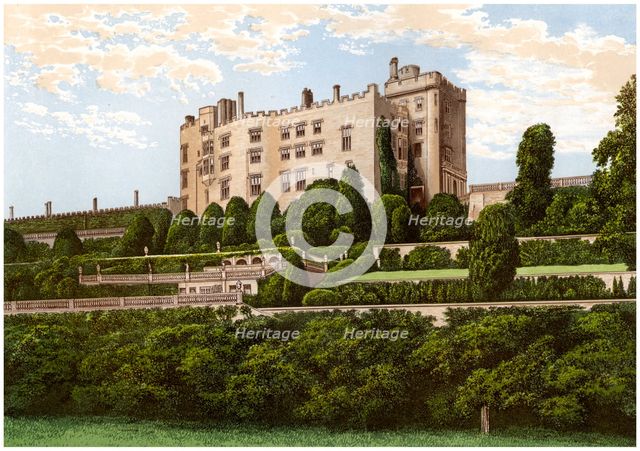 Powis Castle, Powys, Wales, home of the Earl of Powys, c1880. Artist: Unknown
