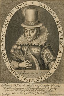 Pocahontas, 1616. Creator: Passe, Simon de (um 1595-1647)