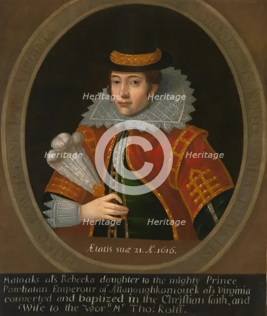 Pocahontas, after 1616. Creator: Unknown.