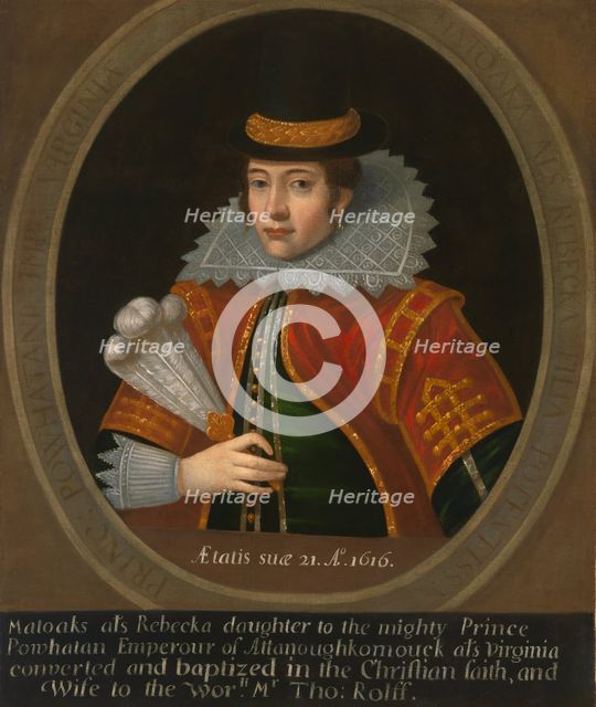 Pocahontas, after 1616. Creator: Unknown.