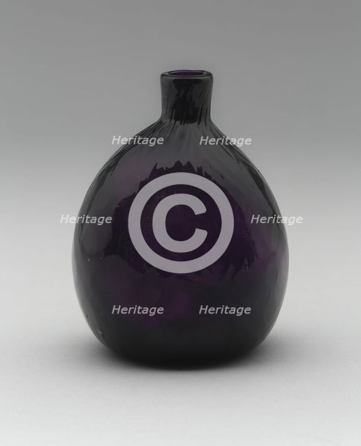 Pocket bottle, 1769/74. Creators: American Flint Glass Manufactory, Henry William Stiegel.