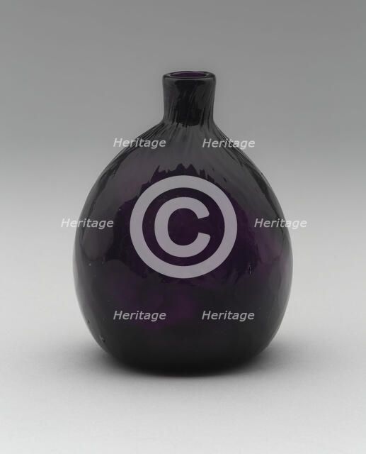 Pocket bottle, 1769/74. Creators: American Flint Glass Manufactory, Henry William Stiegel.